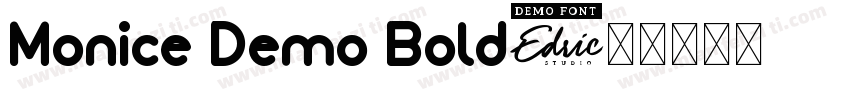 Monice Demo Bold字体转换